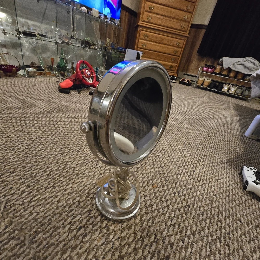 Silver Vanity Mirror